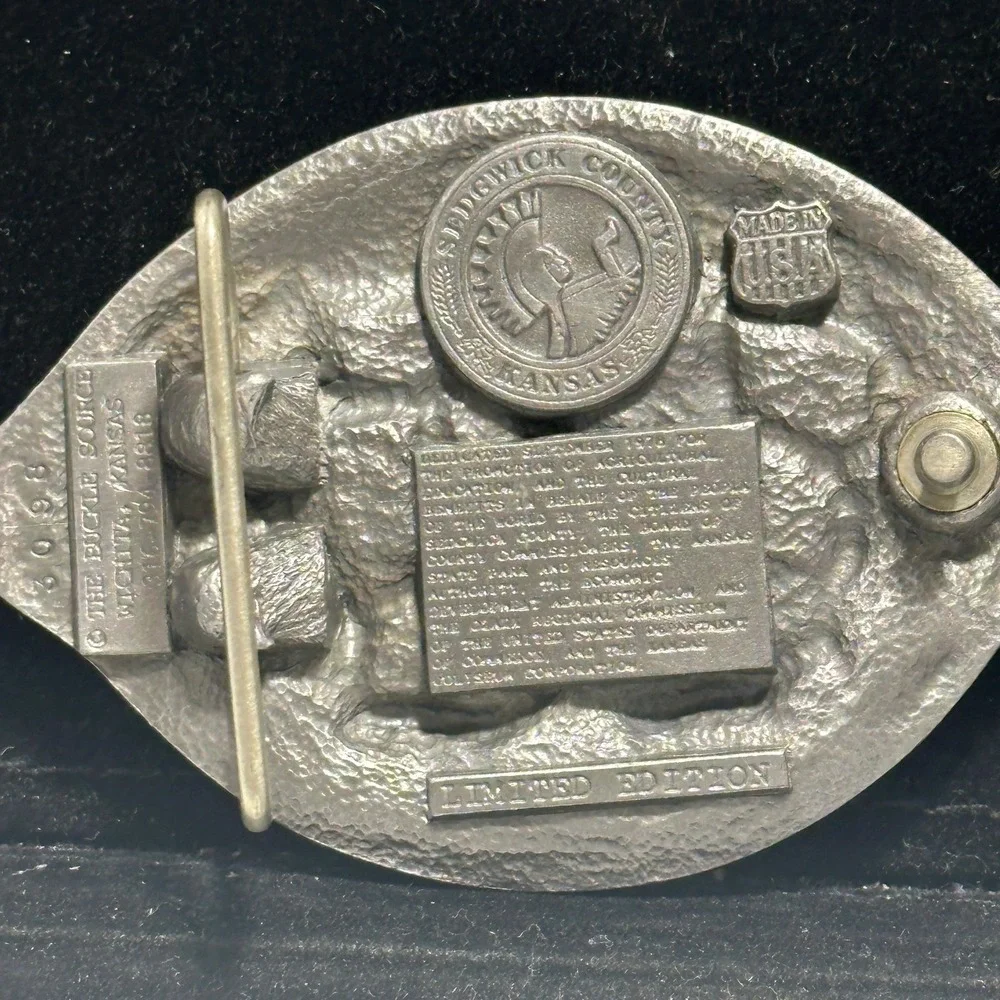 Vintage Kansas Coliseum Wichita Circus Elephant Limited Edition Belt Buckle USA